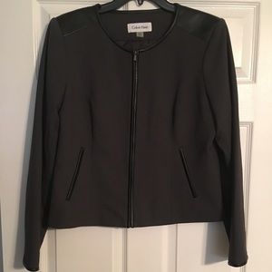 Scoop neck Calvin Klein jacket